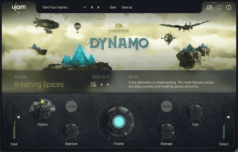 A screen shot of the Dynamo plugin finisher.