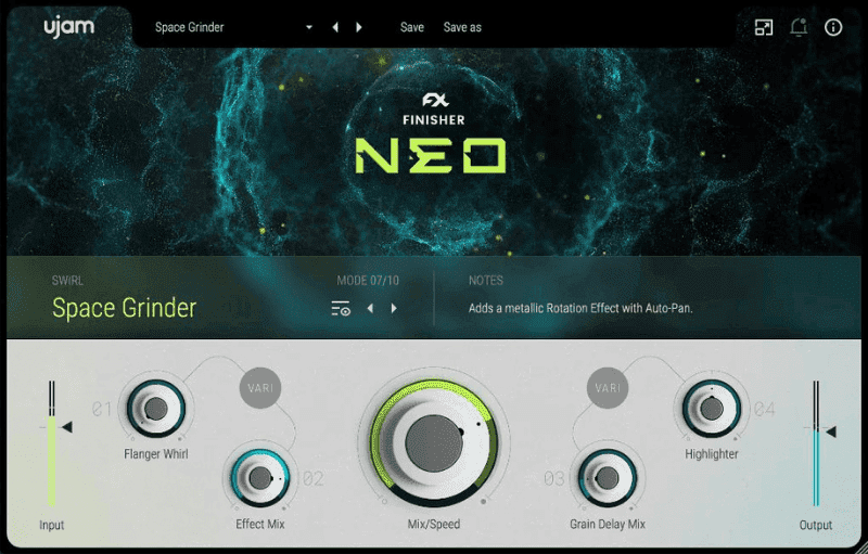 UJAM NEO is a space-based synthesizer.