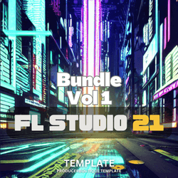 FL STUDIO 21 PSY BUNDLE VOL1, featuring a compilation of essential plugins and samples.