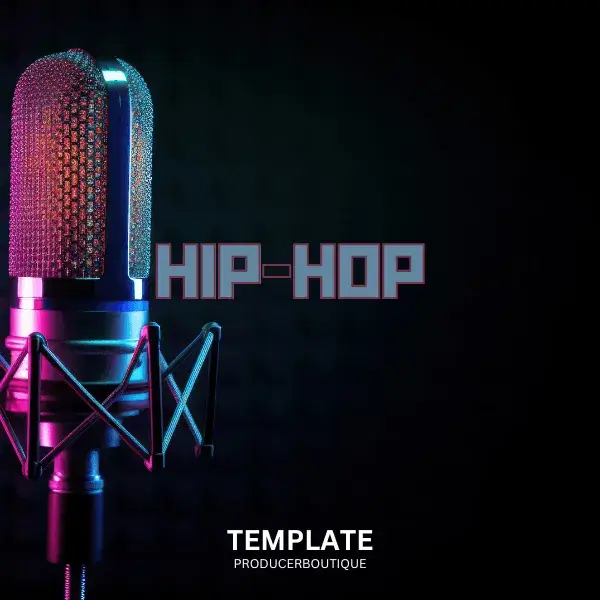 Studio microphone with FL STUDIO 21 DRILL MONACO TEMPLATE text overlay against a dark background.